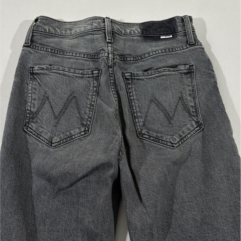 Mother The Rambler Ankle Fray Straight Jeans Hitting Pavement HR Wide Leg Sz 26 - Picture 10 of 16